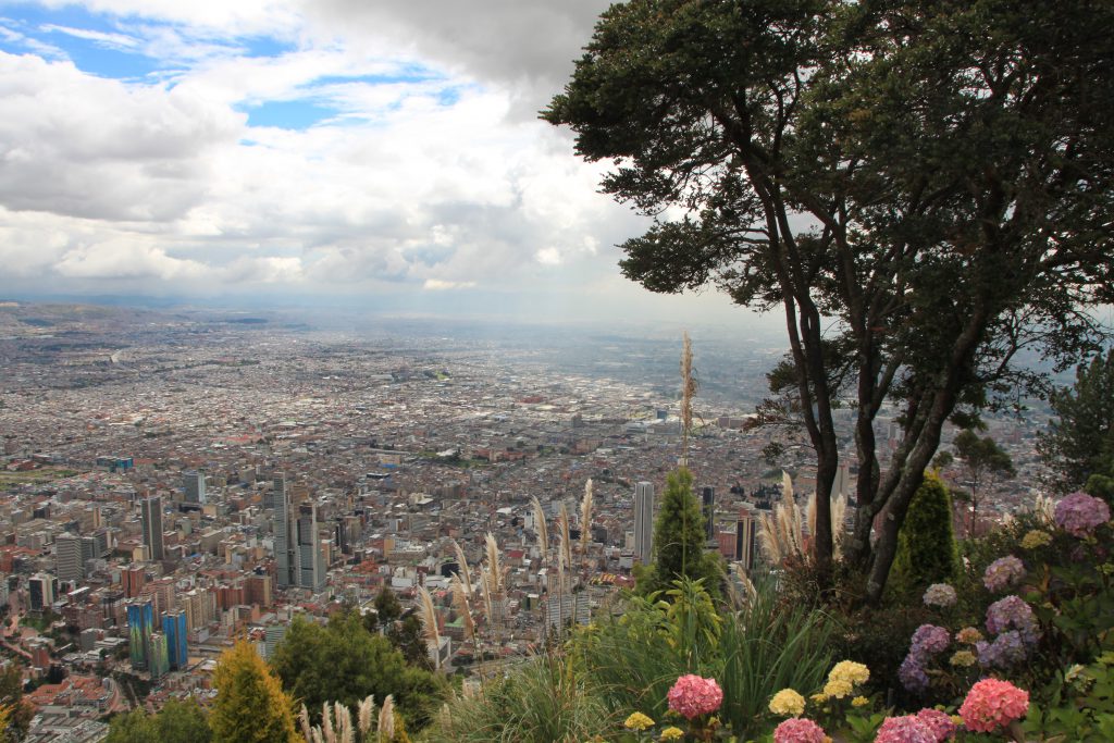 Traumhafte Aussicht auf Bogotá - direkt vom Berg Monserrate